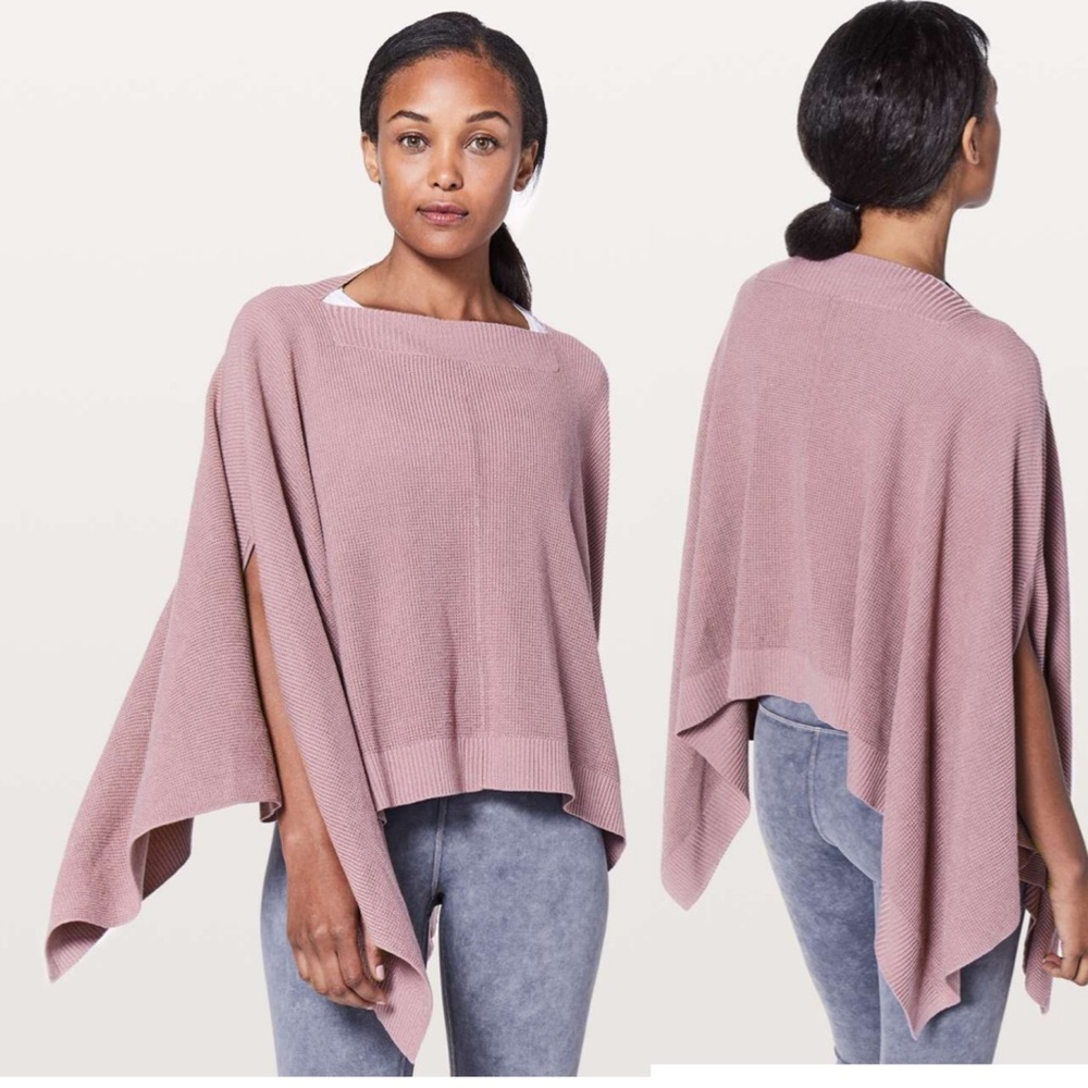 Lululemon Athletica Forward Flow Cape Poncho Womens One Size Vintage Mauve Soft